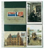 Set 5 folii transparente pentru carti postale, Favorit 7751PA, cu 8 buzunare Verticale si Orizontale