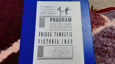 program Unirea Tomnatic - Victoria Ineu foto