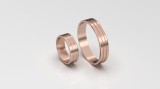 Verigheta dama/barbat din aur roze - 56