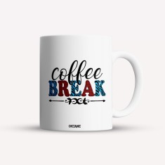 Cana alba personalizata Coffee break, INOVATIX&reg;. 330ml