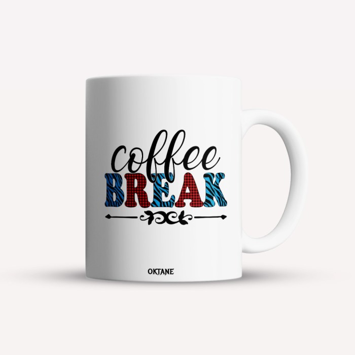 Cana alba personalizata Coffee break, INOVATIX&reg;. 330ml