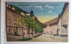 Băile Herculane 1935 &ndash; Sanatoriul Militar Regele Ferdinand I, carte poștală veche