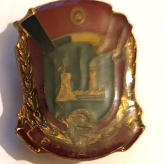 INSIGNA UTC BRIGADIER CULOARE ALBASTRU VERZUI UTM PCR