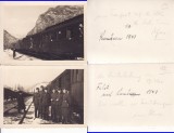 Pasul Turnu Rosu-Tren militar-WWII, WK2-2 foto, Necirculata, Printata