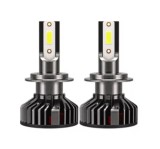 Set 2 becuri LED auto F2, 100W, H7 H11 H1 H4, 10000LM, ventilator racire H1