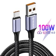 Cablu Telefon USB la USB Tip C 100w 6a Techsuit