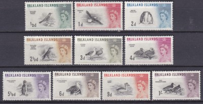 DB Fauna Pasari 1960 Ins. Falkland 10 v. MH 2 poze foto