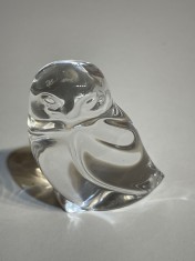 Bufnita FIGURINA din CRISTAL de plumb norvegian HADELAND, lucrata manual foto