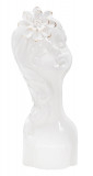 Cumpara ieftin Vaza Young Lady, Mauro Ferretti, 10.5x10x24.7 cm, portelan, alb/auriu