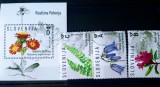 Cumpara ieftin SLOVENIA 2024 flori plante flora serie+ bloc nestampilata MNH