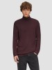 Pulover barbati cu guler inalt, Regular fit, Visiniu, S