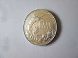 Bahamas 50 Cents 1977 Proof aUNC argint,moneda comemorativa,diam=29 mm