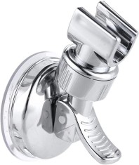 Suport para dus cu ventuze, Zola&reg;, reglabil 360 grade, argintiu, 10.5x7 cm