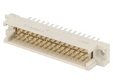 Soclu DIN 41612 tip R tată 48 PIN THT drept 4.5mm, TE Connectivity