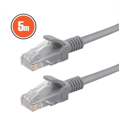 Cablu patch UTP RJ45 8p8c CAT5e 5m gri foto