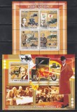 Sao Tome si Principe 2008 -A 100-a aniversare a Fordului, Modelul T, Colita + Bloc, RARE, Cota 21.50 EURO, MNH