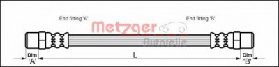 Conducta / cablu frana VW PASSAT (3B2) (1996 - 2001) METZGER 4114672 foto