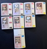 Ciuperci - Ciskei (Bantustan / Africa de Sud) 1987 - Set Complet de Marginalii / Cupon cu Coduri de Control MNH CP1_II