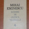 SCRIERI DE CRITICA TEATRALA de MIHAI EMINESCU 1972