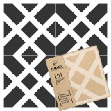 Șablon de plastic reutilizabil pentru țiglă // SORIA - 15x15cm