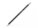 Creion grafit HB cu guma , Faber-Castell 1112, hexagonal