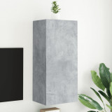Comoda TV de perete, gri beton, 40,5x30x90 cm, lemn prelucrat GartenMobel Dekor, vidaXL