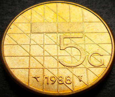 Moneda 5 GULDEN / GULDENI - OLANDA, anul 1988 * cod 5129 = excelenta foto