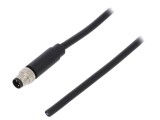 Conector M8 tată 3 pini cu cablu 3A 60V