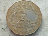 AUSTRALIA-50 CENTS 1970 ( Captain Cook&#039;s Australian Voyage), Australia si Oceania, Cupru-Nichel