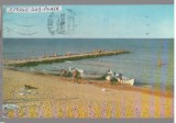 CPIB 25391 CARTE POSTALA - EFORIE SUD - PE PLAJA, CIRCULATA, 1968, STAMPILE
