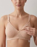 Cumpara ieftin Sutien de alaptare din bumbac, confortabil, cu deschidere rapida, 5825, Crem