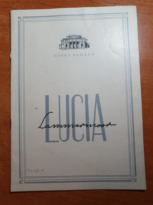 program opera romana 1969- lucia de gaetano donizetti foto
