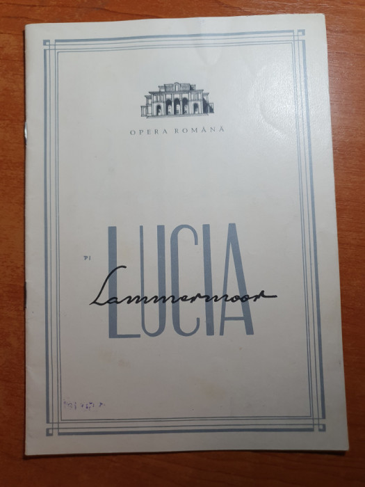 program opera romana 1969- lucia de gaetano donizetti
