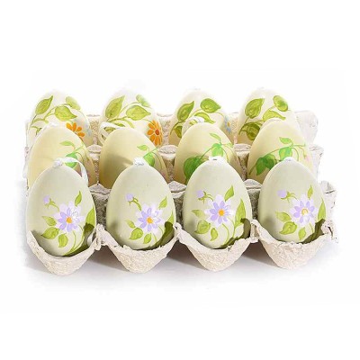 Set 12 oua decorative multicolore Paste 4x6 cm foto