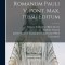 Rituale Romanum Pauli V. Pont. Max. Iussu Editum