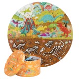 Cumpara ieftin Puzzle rotund, 150 piese, Boppi - Dinozauri