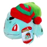 Pokemon Jucarie de plus Bulbasaur cu caciulita de Craciun 20 cm