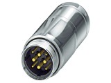 Conector M40 mufă ecranată, 8 pini, IP67, 30A/70A