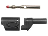 Mufă Banană 4mm 45A 600VAC Neagră Cupru Beriliu