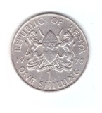 Moneda Kenya 1 shilling 1974, stare buna, curata, Africa, Cupru-Nichel