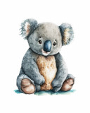 Cumpara ieftin Sticker decorativ Koala, Gri, 55 cm, 3823ST, Oem