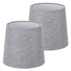 Set 2 Abajururi, E14, Gri/Alb, Navaris, NAV000012AE009C