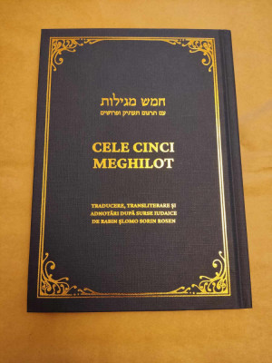 Cele cinci Meghilot - editie bilingva ebraica - romana cu transliterare 2023 foto