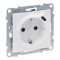 Priza schuko simpla 2P+T cu USB tip C Legrand Suno alb 721129