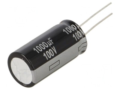Condensator Electrolitic THT 1000uF 100V 18x35.5mm foto