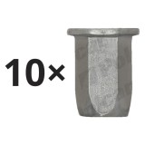 Set 10 piulita fixare Alfa Romeo 159, Giulietta, Mito, Audi A3, A4, A6, Fiat Bravo, Panda, Punto, Lancia Ypsilon, Seat Alhambra, VW Golf, Jetta, Shar