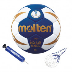 Minge de handbal Molten H2X5000 ,, IHF - official game ball??, pompa si plasa foto