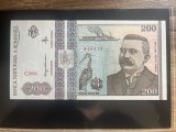 Bancnota 200 Lei 1992 Rom&acirc;nia UNC - Colecție Numismatică Bancnote Rom&acirc;nești