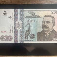 Bancnota 200 lei 1992