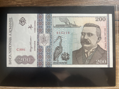 Bancnota 200 lei 1992 foto